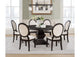 109230-S7 Twyla 7-piece Round Wood Dining Room Table Set Dark Cocoa