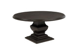 109230-S7 Twyla 7-piece Round Wood Dining Room Table Set Dark Cocoa