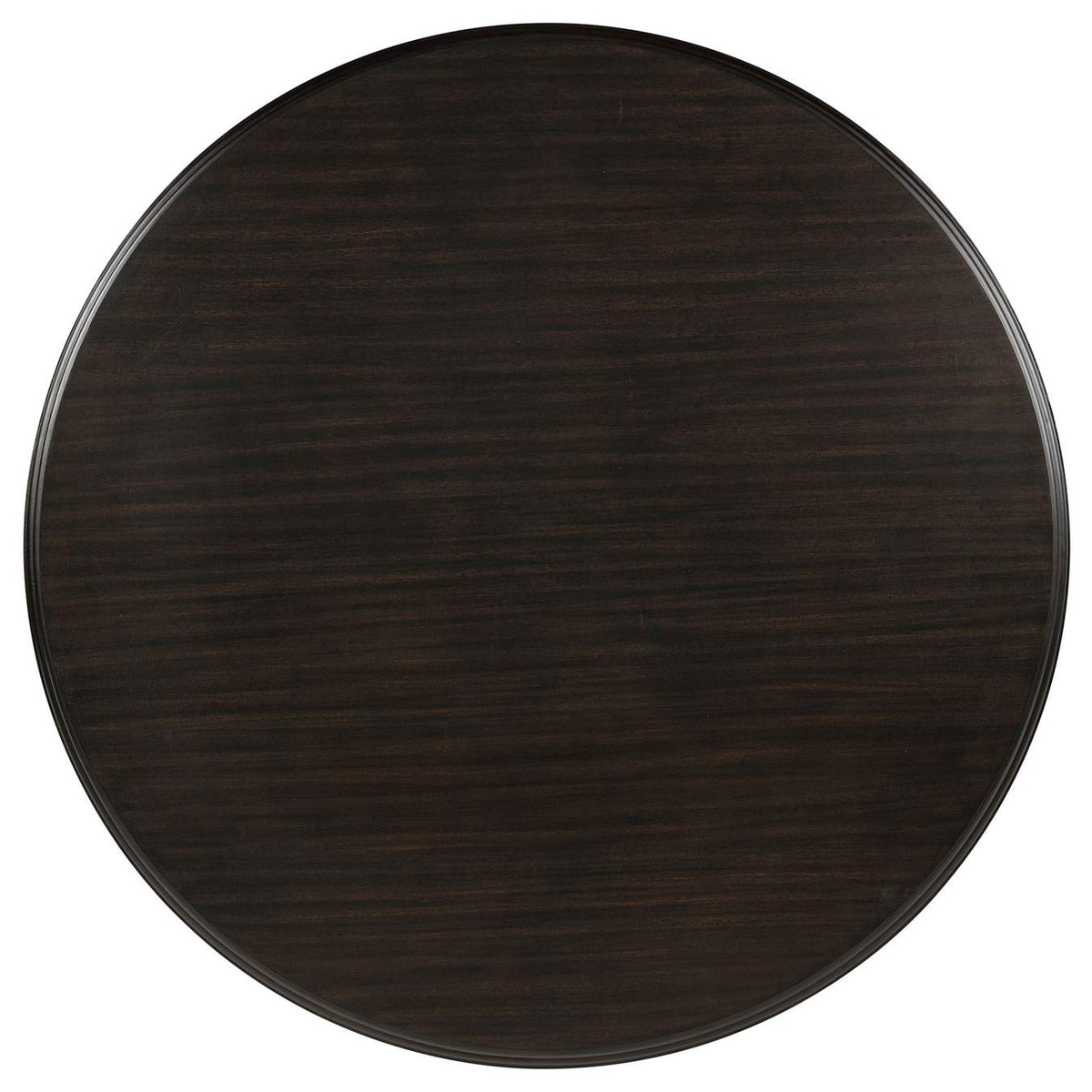 109230-S7 Twyla 7-piece Round Wood Dining Room Table Set Dark Cocoa