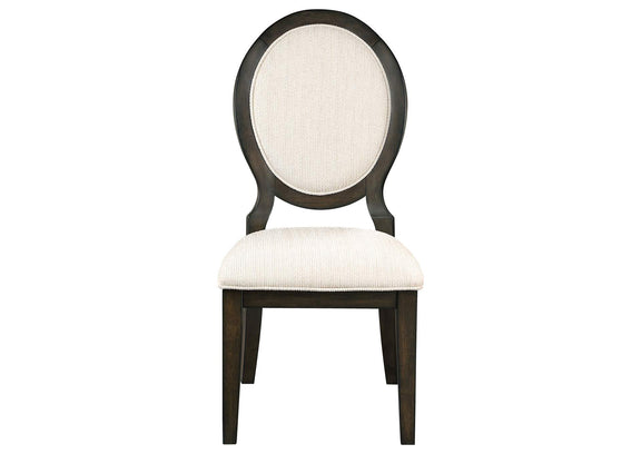 109230-S7 Twyla 7-piece Round Wood Dining Room Table Set Dark Cocoa