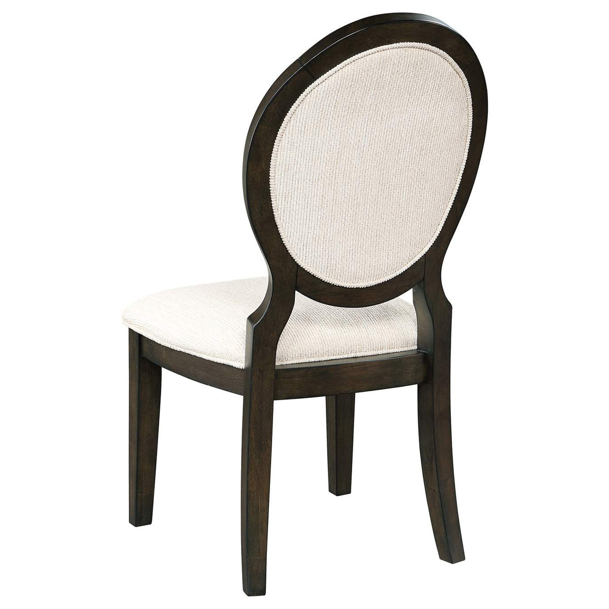 109230-S7 Twyla 7-piece Round Wood Dining Room Table Set Dark Cocoa