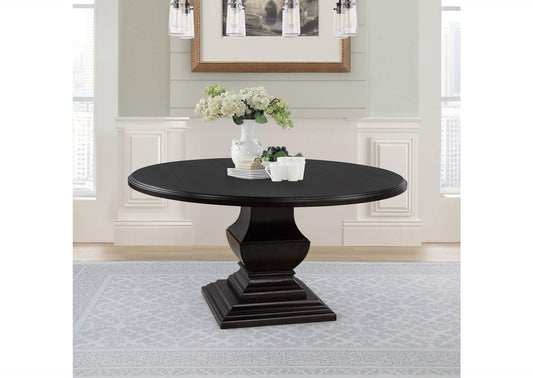 109230 Twyla 60-inch Round Wood Dining Room Table Dark Cocoa