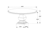 109230 Twyla 60-inch Round Wood Dining Room Table Dark Cocoa