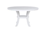109330-S7 Judd 7-piece 54-inch Round Wood Dining Table Set Pearl White