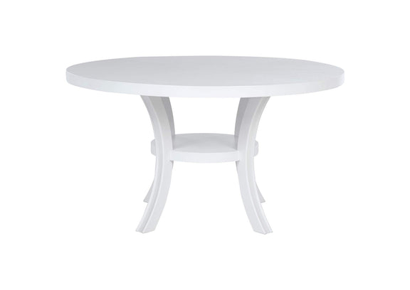 109330-S7 Judd 7-piece 54-inch Round Wood Dining Table Set Pearl White