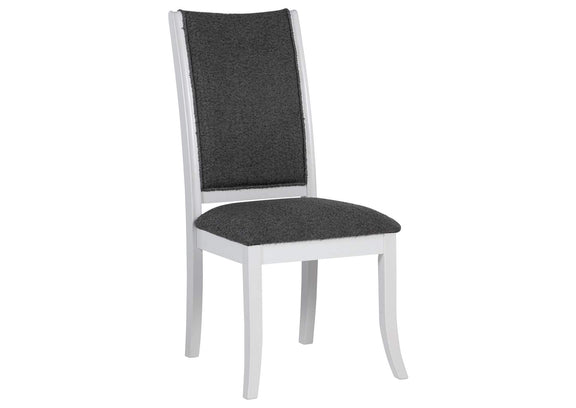 109330-S7 Judd 7-piece 54-inch Round Wood Dining Table Set Pearl White