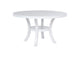 109330 Judd 54-inch Round Dining Wood Table with Shelf Pearl White