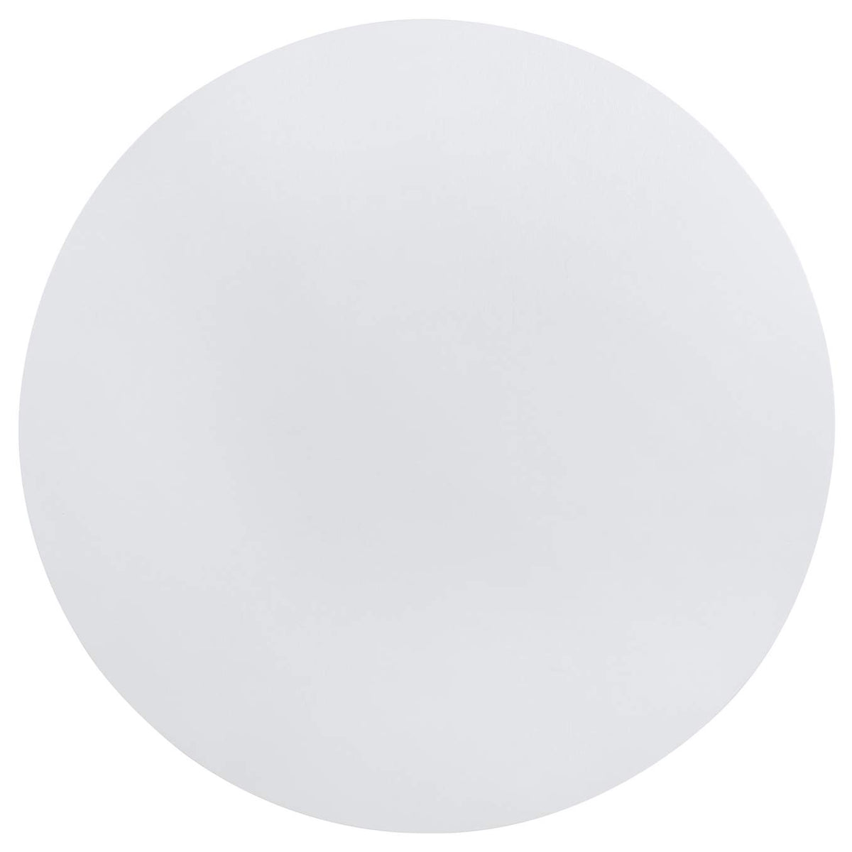 109330 Judd 54-inch Round Dining Wood Table with Shelf Pearl White