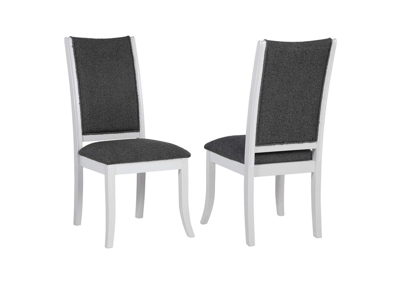 109332 Judd Upholstered Dining Side Chair Pearl White (Set of 2)