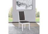 109332 Judd Upholstered Dining Side Chair Pearl White (Set of 2)