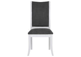 109332 Judd Upholstered Dining Side Chair Pearl White (Set of 2)