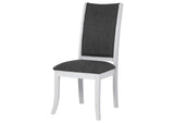 109332 Judd Upholstered Dining Side Chair Pearl White (Set of 2)