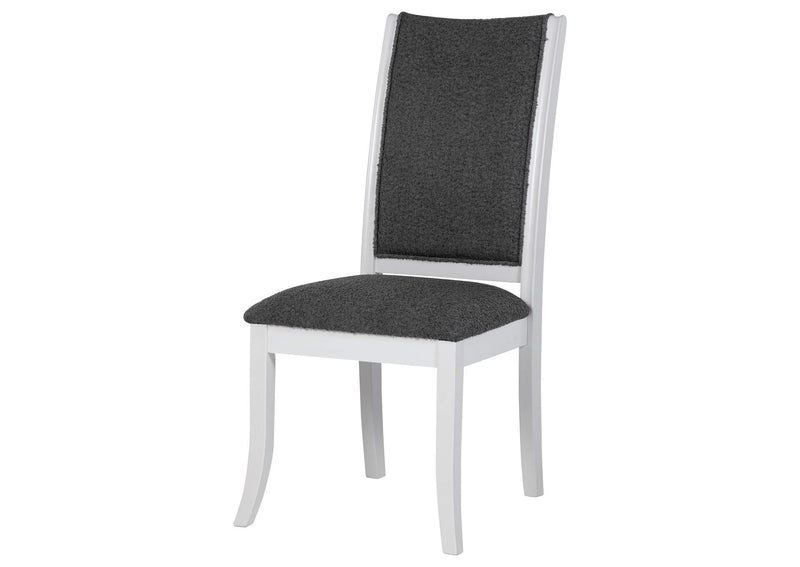 109332 Judd Upholstered Dining Side Chair Pearl White (Set of 2)