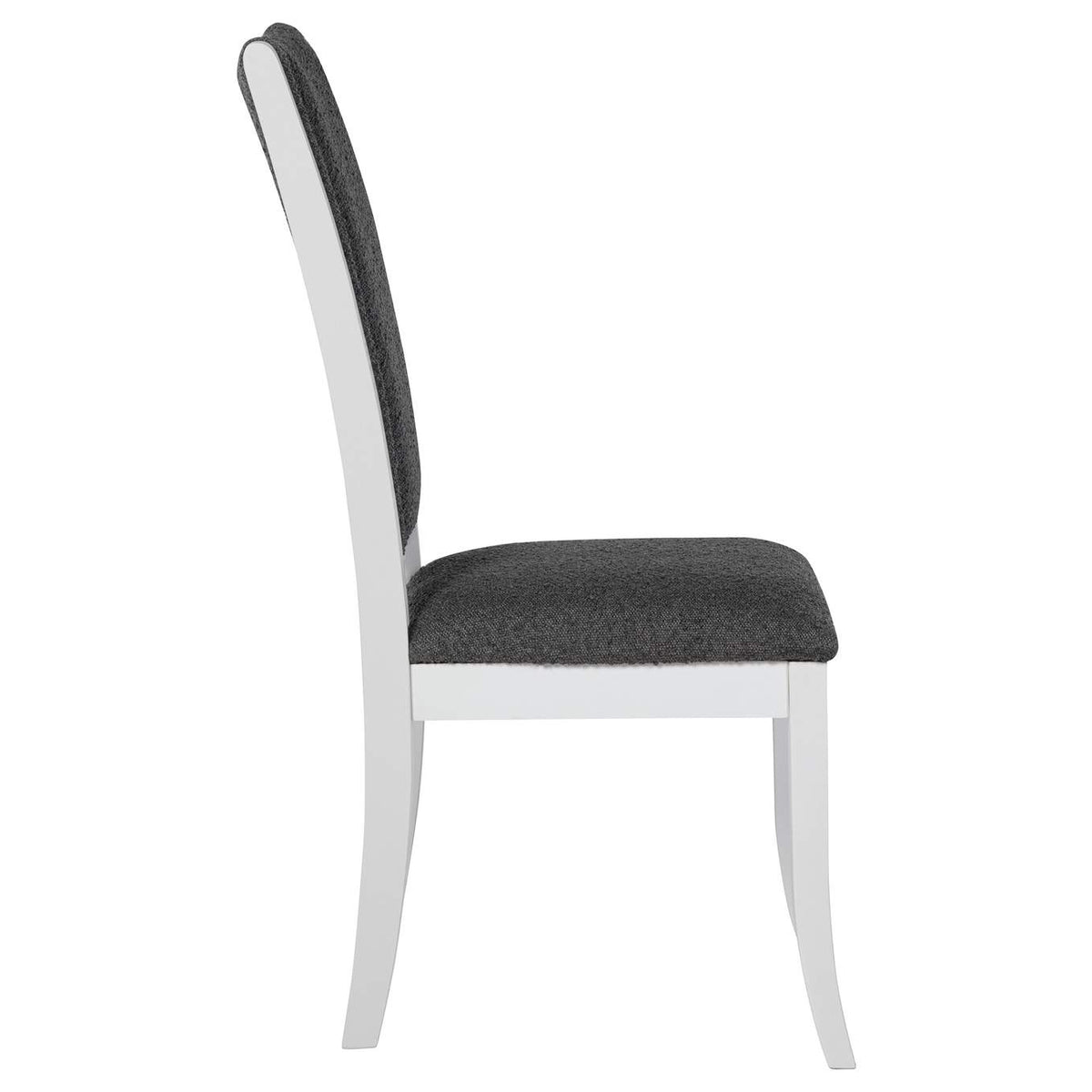 109332 Judd Upholstered Dining Side Chair Pearl White (Set of 2)