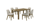 109351-S7 Castlewood 7-piece 71-inch Rectangular Dining Set Brown Oak