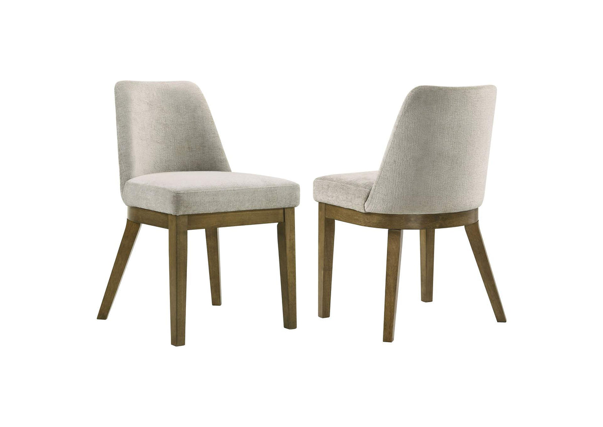 109352 Castlewood Upholstered Side Chair Light Tan (Set of 2)