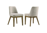 109352 Castlewood Upholstered Side Chair Light Tan (Set of 2)