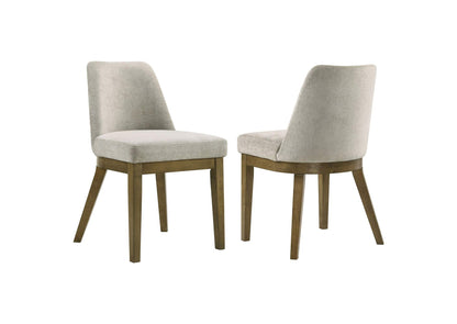 109352 Castlewood Upholstered Side Chair Light Tan (Set of 2)