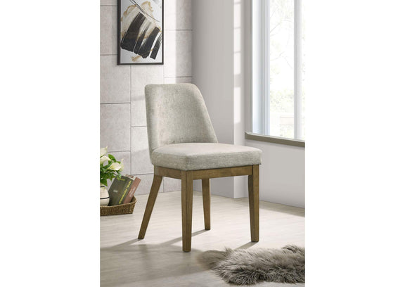 109352 Castlewood Upholstered Side Chair Light Tan (Set of 2)
