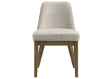 109352 Castlewood Upholstered Side Chair Light Tan (Set of 2)