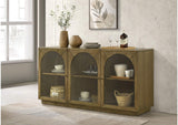 109355 Castlewood 71-inch Dining Sideboard Buffet Server Brown Oak