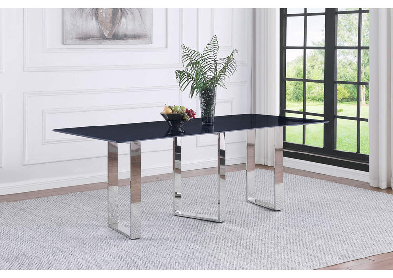 109361 Desden 79-inch Rectangular Sintered Stone Dining Table Grey