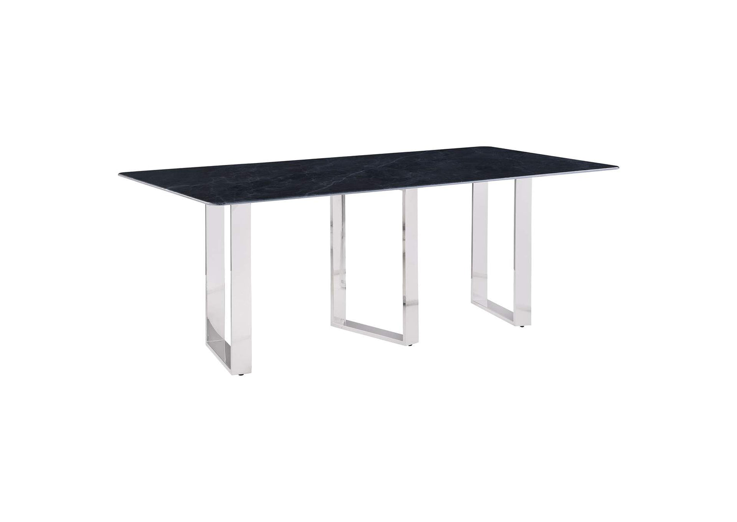 109361 Desden 79-inch Rectangular Sintered Stone Dining Table Grey