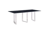 109361 Desden 79-inch Rectangular Sintered Stone Dining Table Grey