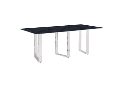 109361 Desden 79-inch Rectangular Sintered Stone Dining Table Grey