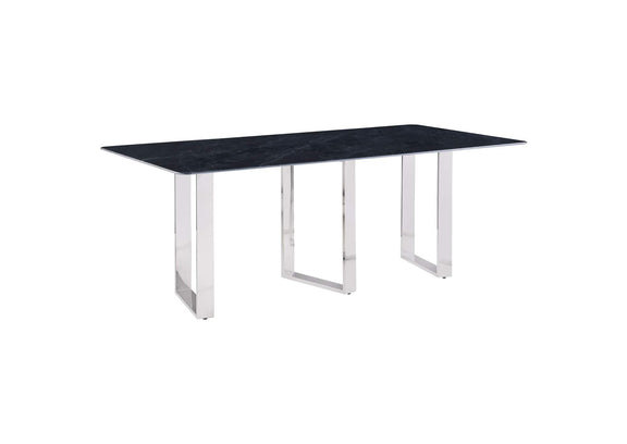 109361 Desden 79-inch Rectangular Sintered Stone Dining Table Grey