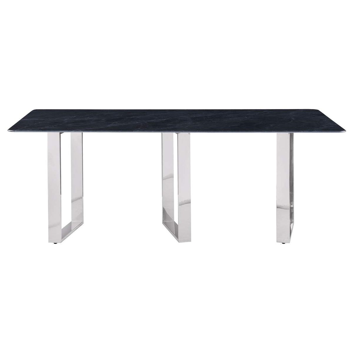 109361 Desden 79-inch Rectangular Sintered Stone Dining Table Grey