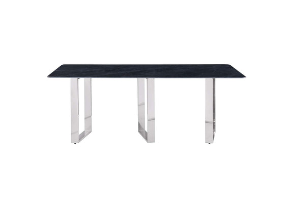 109361 Desden 79-inch Rectangular Sintered Stone Dining Table Grey
