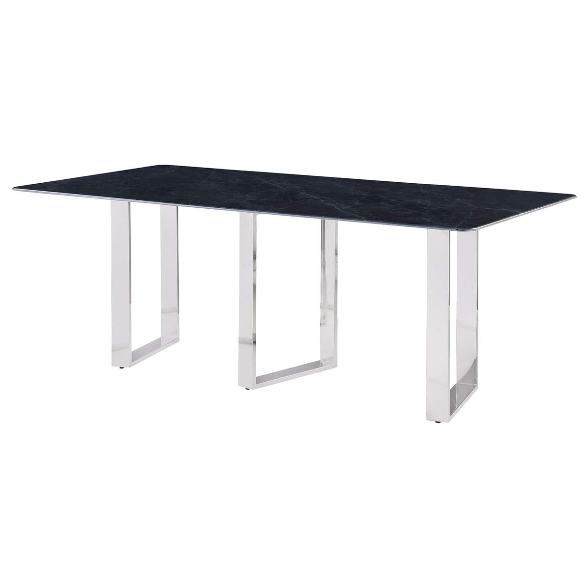 109361 Desden 79-inch Rectangular Sintered Stone Dining Table Grey