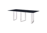 109361 Desden 79-inch Rectangular Sintered Stone Dining Table Grey