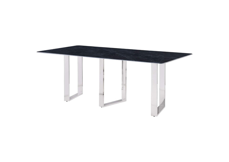 109361 Desden 79-inch Rectangular Sintered Stone Dining Table Grey