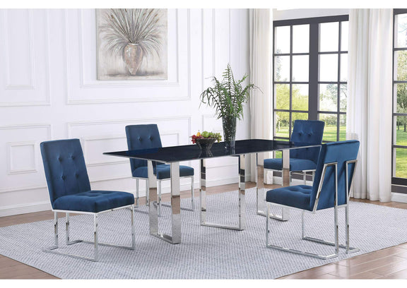 109361 Desden 79-inch Rectangular Sintered Stone Dining Table Grey