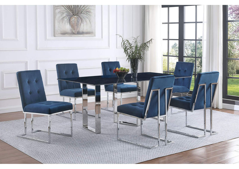 109361 Desden 79-inch Rectangular Sintered Stone Dining Table Grey
