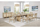 109381-S10 Kailani 10-piece Wood Dining Set with Sideboard Beige Oak