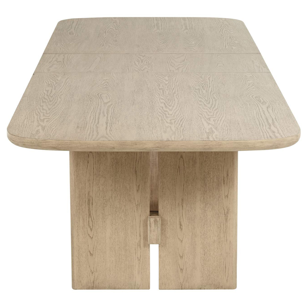 109381-S7 Kailani 7-piece Rectangular Wood Dining Table Set Beige Oak