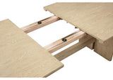109381-S7 Kailani 7-piece Rectangular Wood Dining Table Set Beige Oak