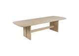 109381 Kailani 110-inch Rectangular Wood Dining Table Beige Oak