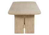109381 Kailani 110-inch Rectangular Wood Dining Table Beige Oak