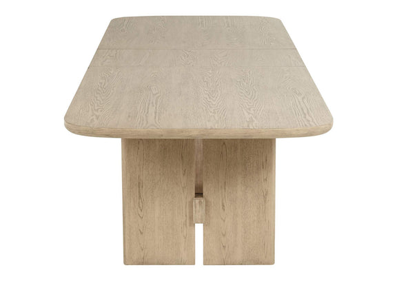 109381 Kailani 110-inch Rectangular Wood Dining Table Beige Oak