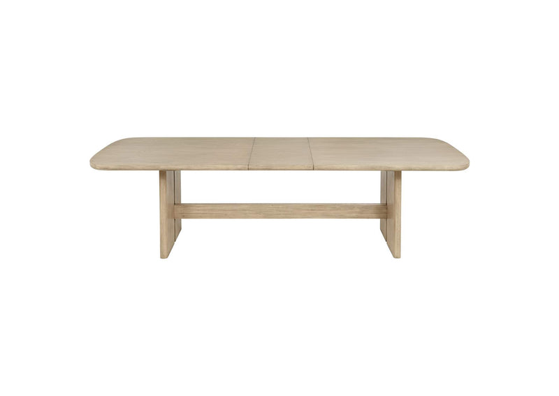 109381 Kailani 110-inch Rectangular Wood Dining Table Beige Oak