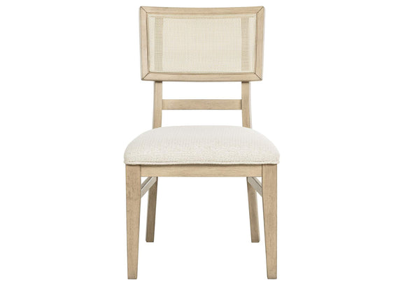 109382 Kailani Rattan Cane Dining Side Chair Beige Oak (Set of 2)