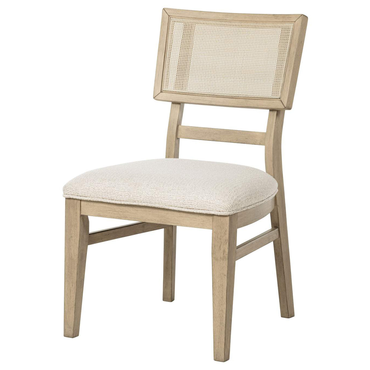 109382 Kailani Rattan Cane Dining Side Chair Beige Oak (Set of 2)
