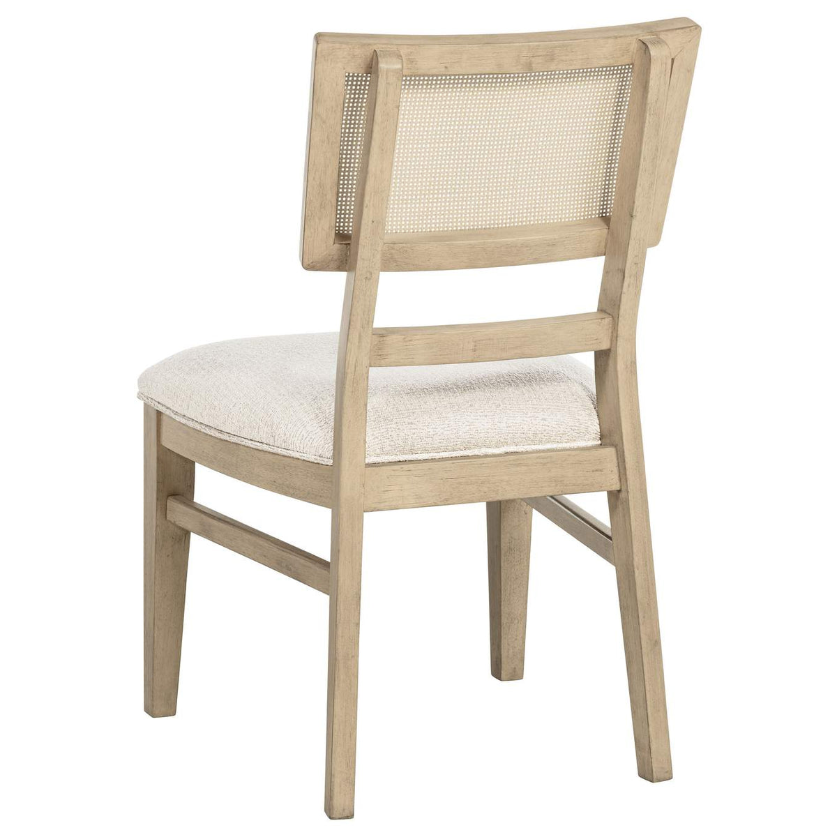 109382 Kailani Rattan Cane Dining Side Chair Beige Oak (Set of 2)