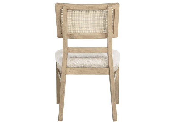 109382 Kailani Rattan Cane Dining Side Chair Beige Oak (Set of 2)