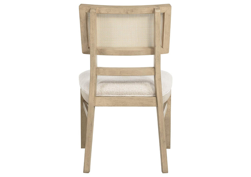 109382 Kailani Rattan Cane Dining Side Chair Beige Oak (Set of 2)