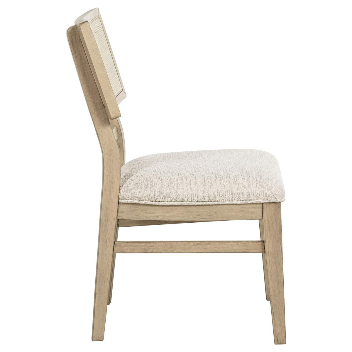 109382 Kailani Rattan Cane Dining Side Chair Beige Oak (Set of 2)